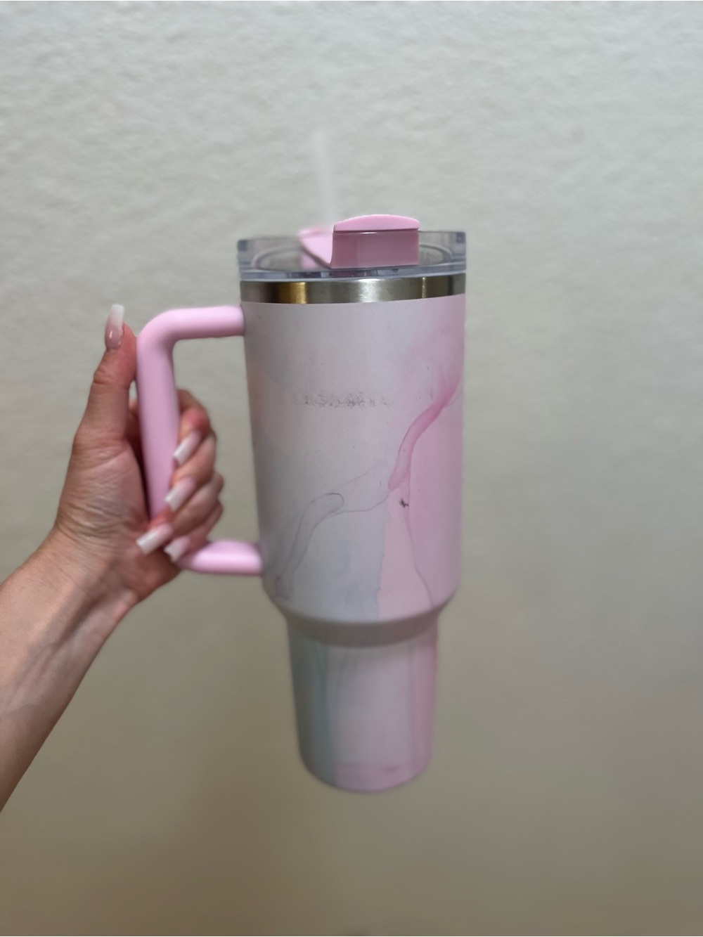 Stanley pink and blue tie dye 40 Oz tumbler target - Picture 4 of 4
